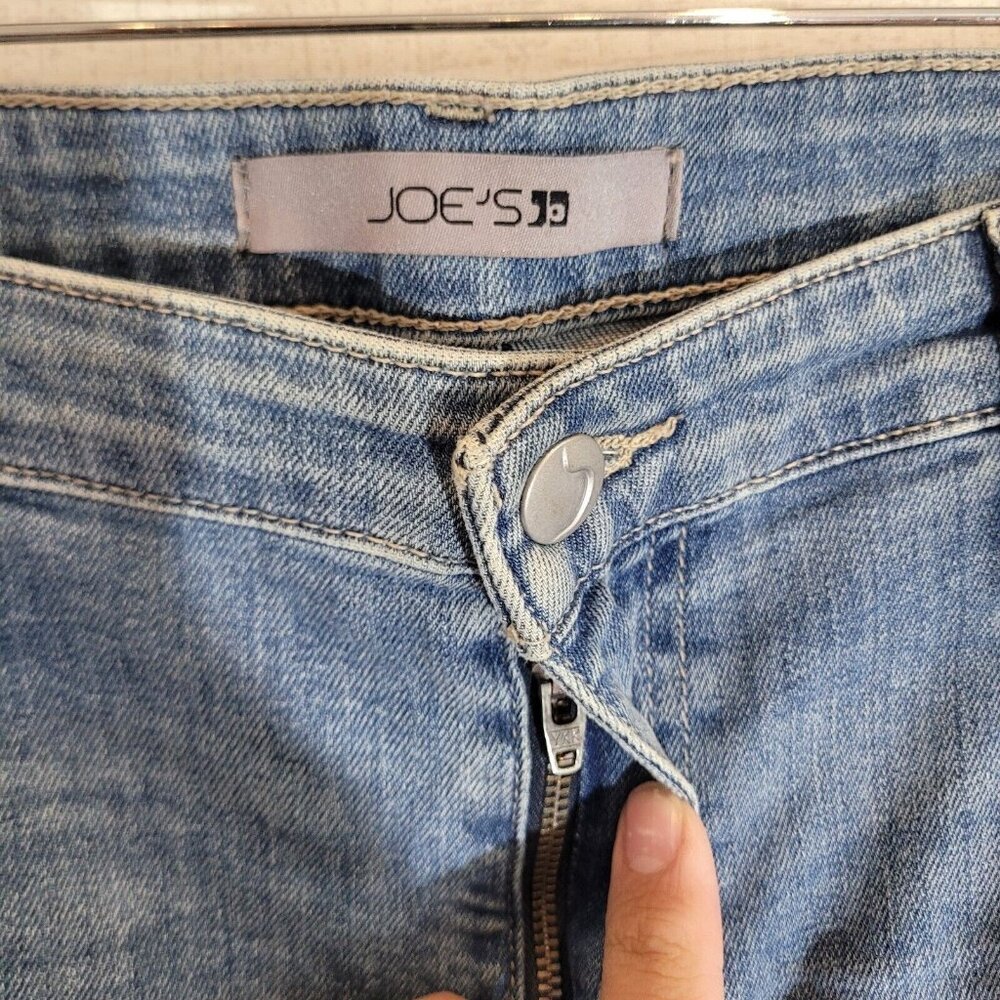 Joes Jeans Womens 30 36x28 Blue Slim Boyfriend Denim Stretch Distressed - Picture 5 of 10